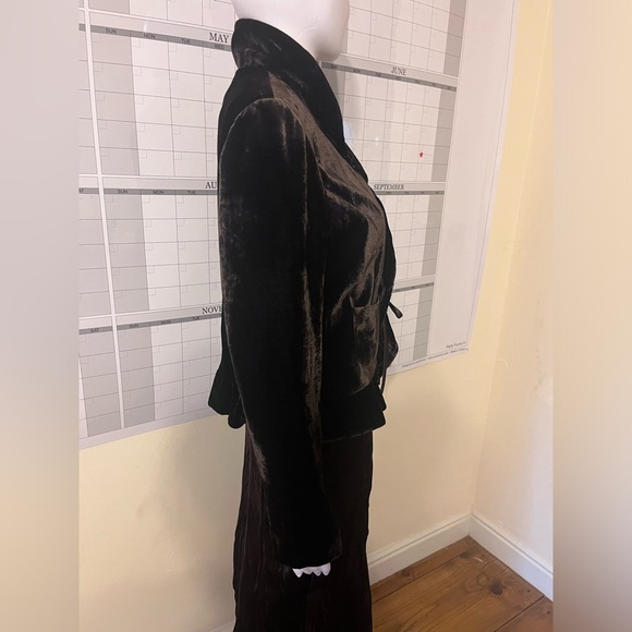 Dark brown coffee dead poets society Bohemia long skirt and blazer set Medium - Picture 8 of 14